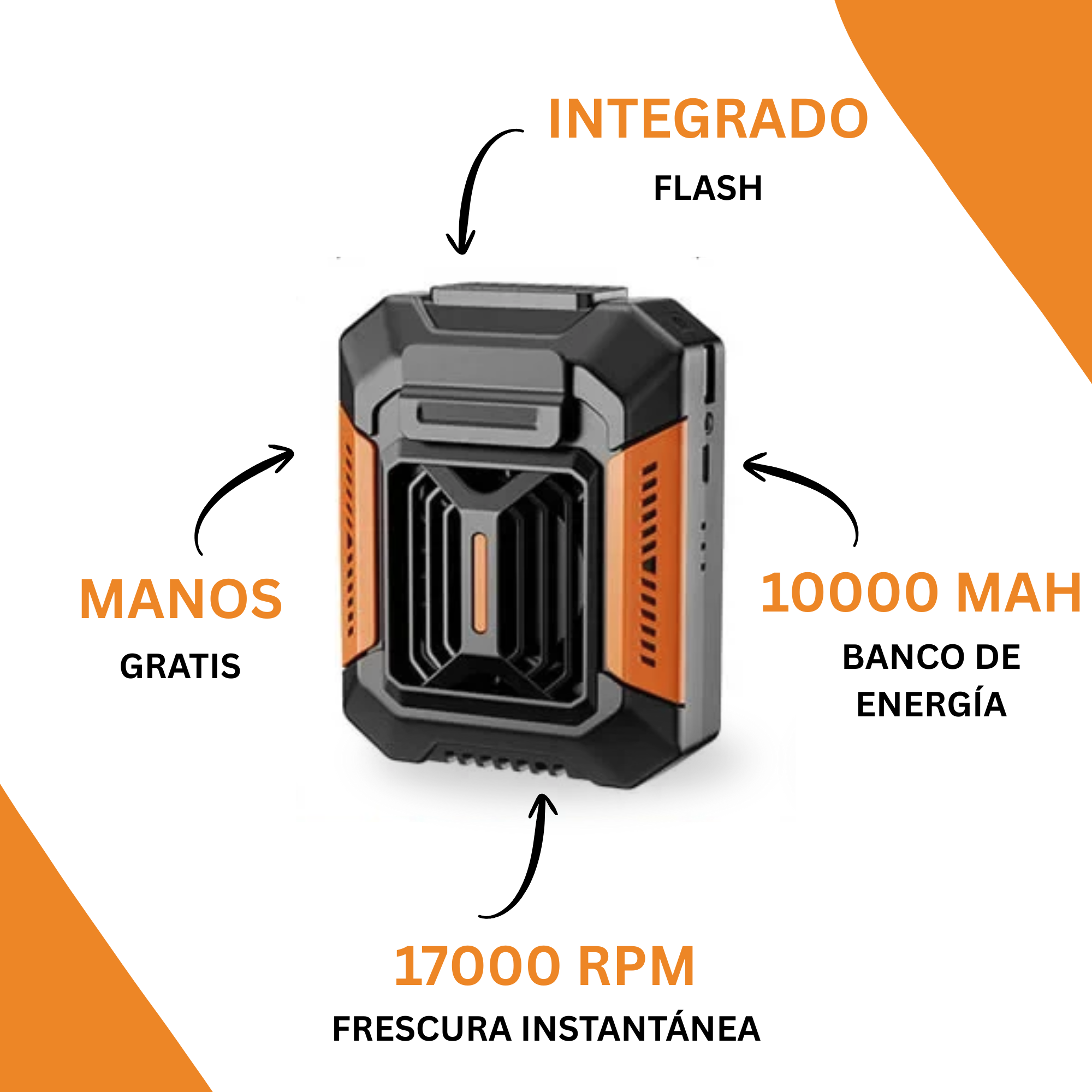 Ventilador de trabajo portátil ChillDuty